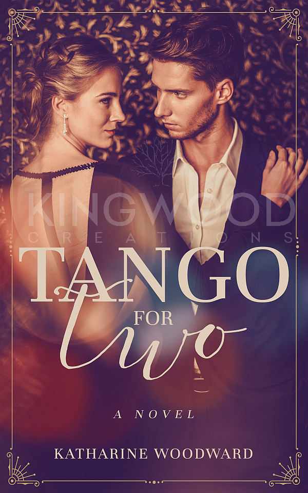 couple dancing tango - premade book cover design
