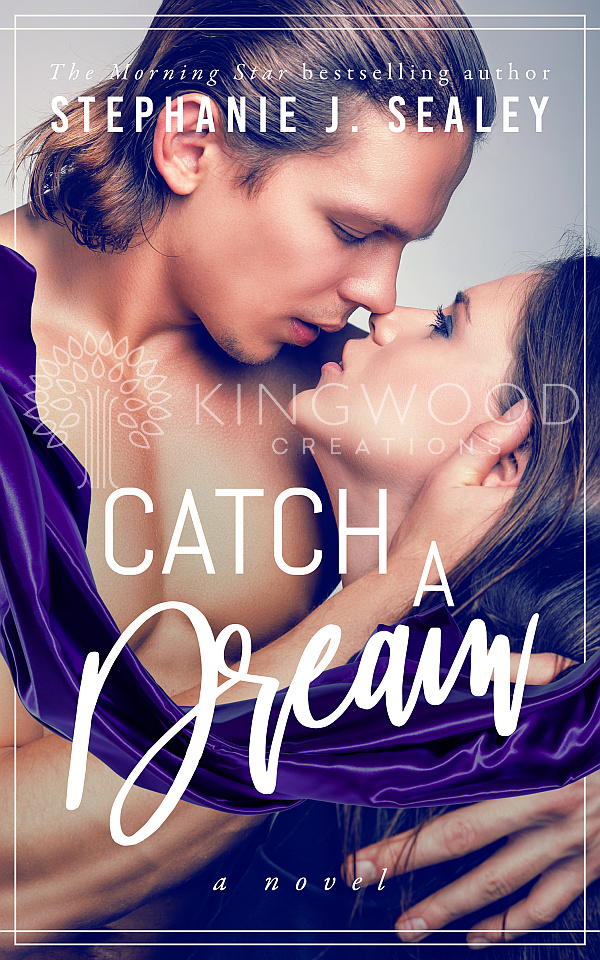 beautiful couple embracing - premade book cover design