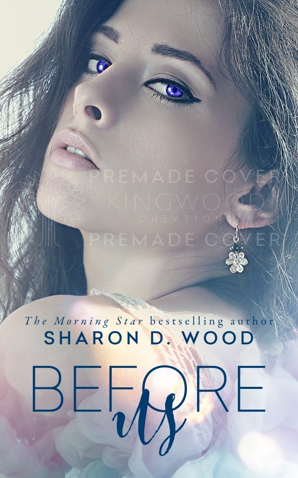 gorgeous woman in dark makeup - premade book cover design