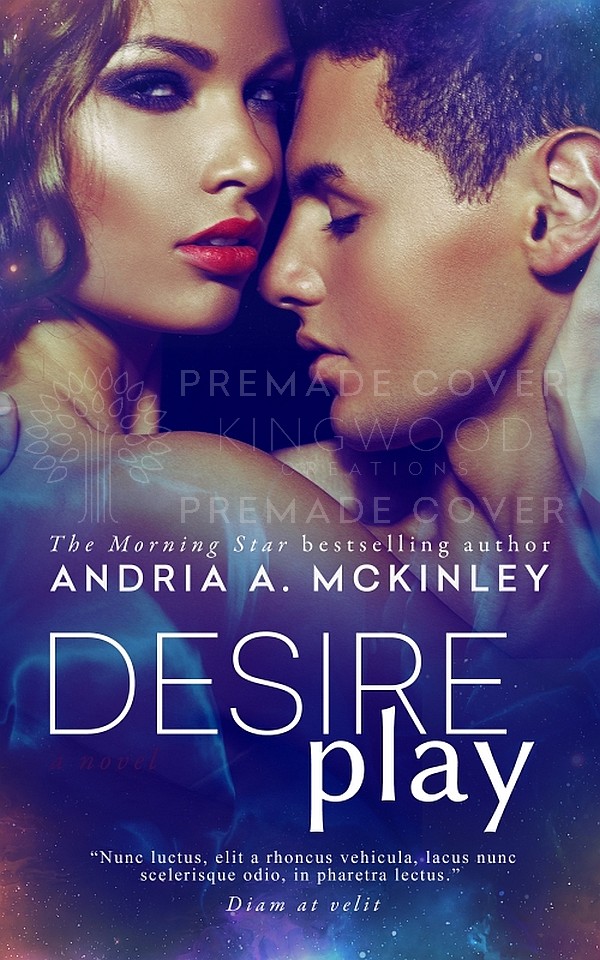 sexy young couple embracing- premade book cover design