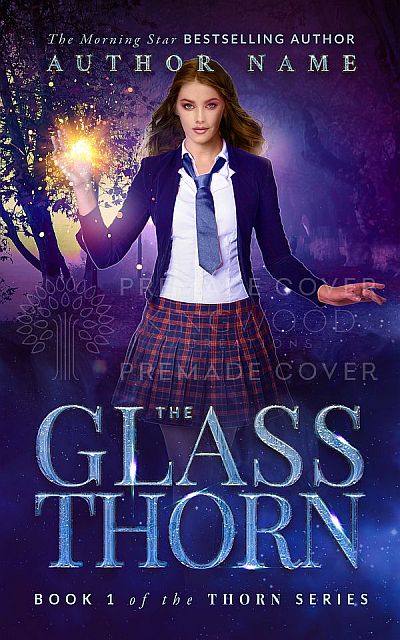 glass thorn fantasy premade book cover