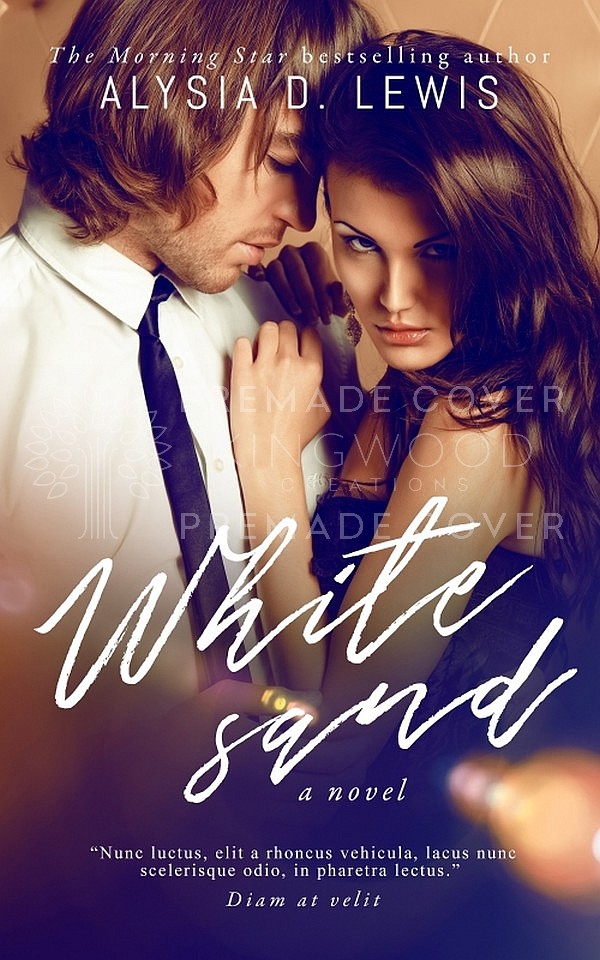 sexy couple embracing - premade book cover design