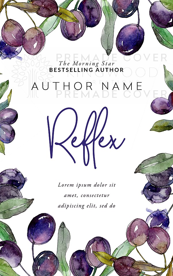 fruit watercolor cover design