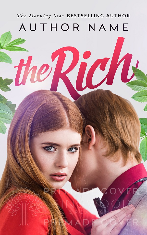 portrait of couple hugging premade cover