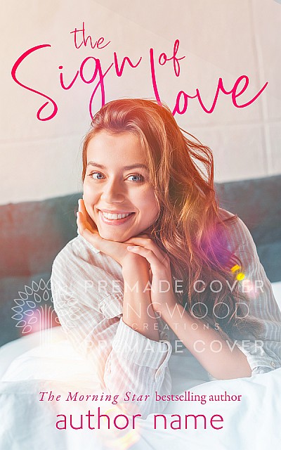the sign of love premade contemporary romance book cover