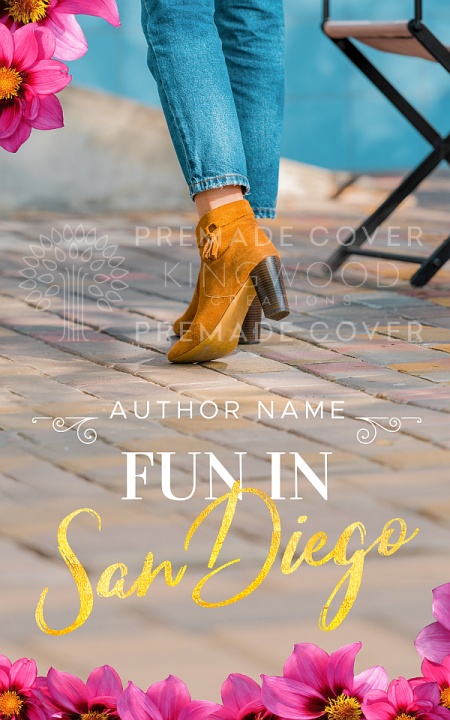 fun in san diego - contemporary romance premade cover