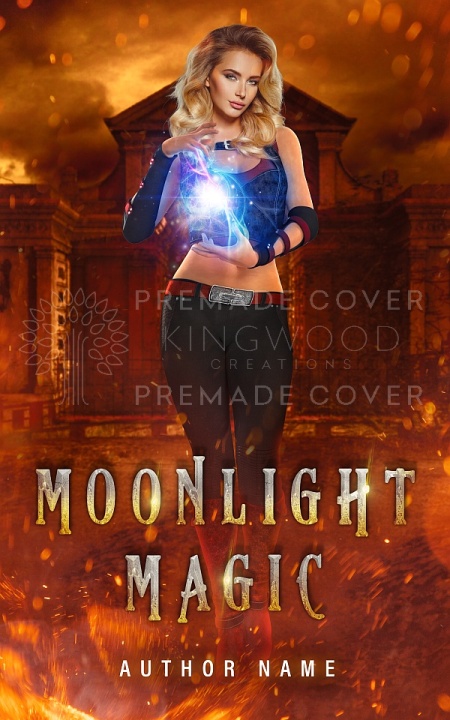 moonlight magic urban fantasy premade cover