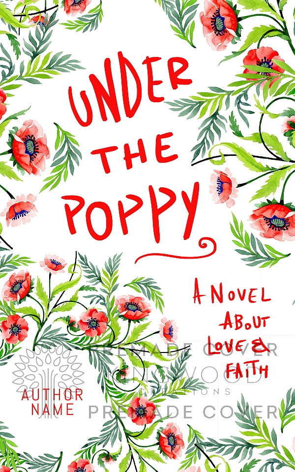 under the poppy contemporary romance premade book cover