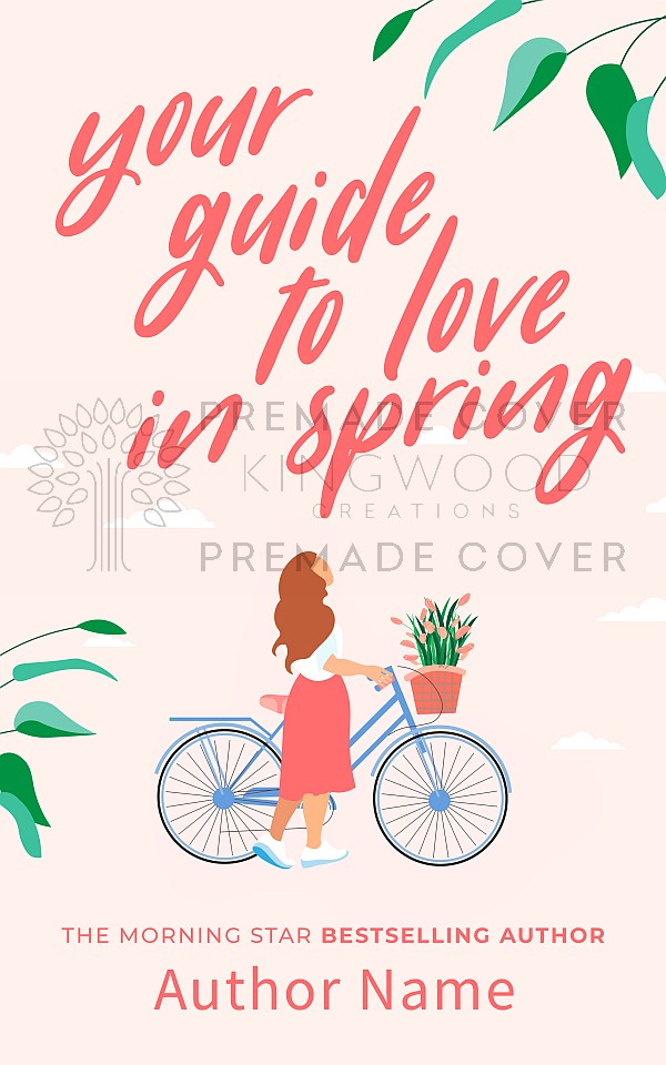 your guide to love in spring - romance contemporary clean romance premade book cover