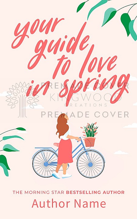 your guide to love in spring - romance contemporary clean romance premade book cover smll