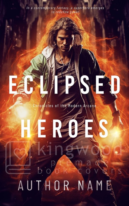 eclipsed heroes - thriller ation premade cover design