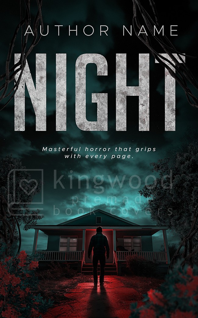 night - horror mystery premade cover design full
