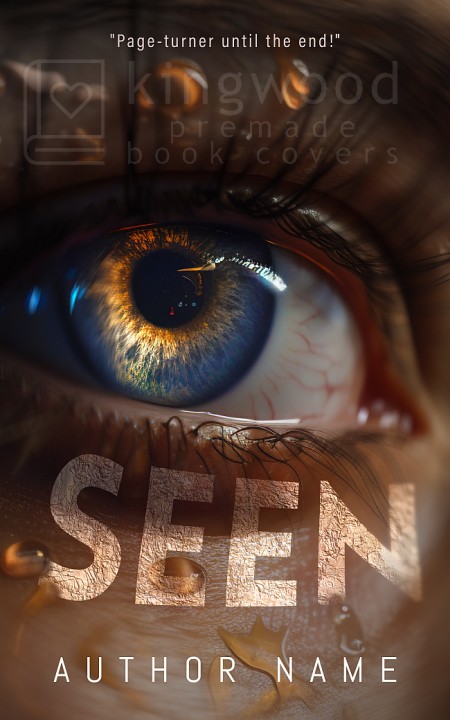 seen - mystery thriller paranormal sci fi premade cover design smll